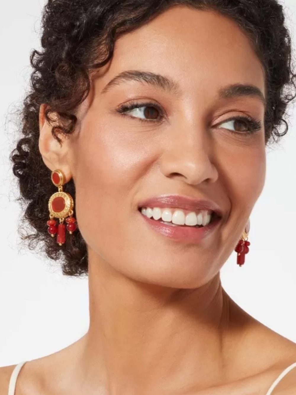 The Met Classical Carnelian Jewelry chandelier earrings